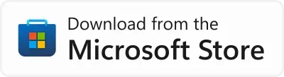 Badge Microsoft Store untuk mengunduh Microsoft PowerToys