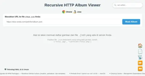 Recursive HTTP Album Viewer (via JSON)