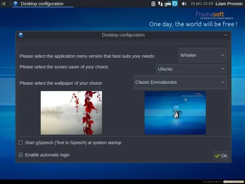It also helps newbies tweak their desktop settings, too: it goes out of its way to hold your hand