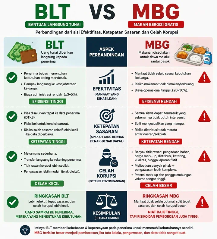 BLT vs Makan Bergizi Gratis: Kebijakan Mana yang Benar-Benar Membantu Rakyat? 🍽️💸