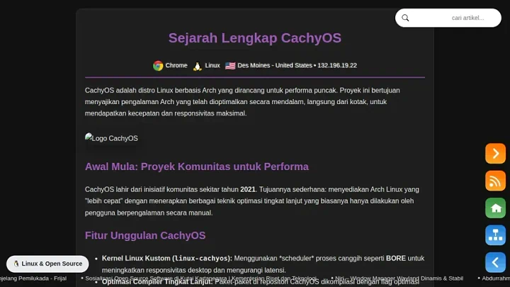 Sejarah CachyOS: Distro Arch Linux Super Cepat & Optimal