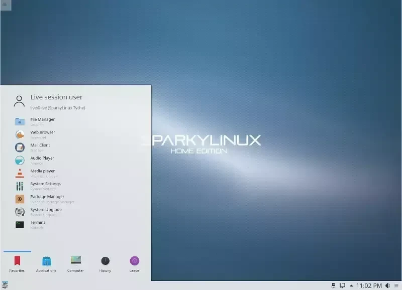 SparkyLinux KDE full