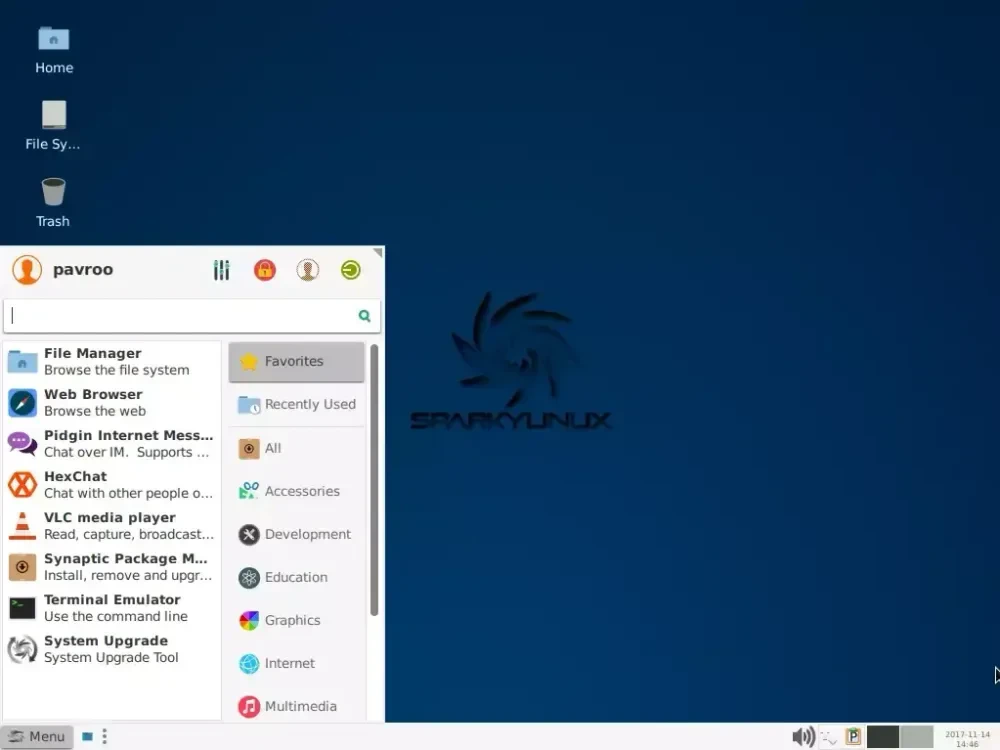 SparkyLinux Xfce