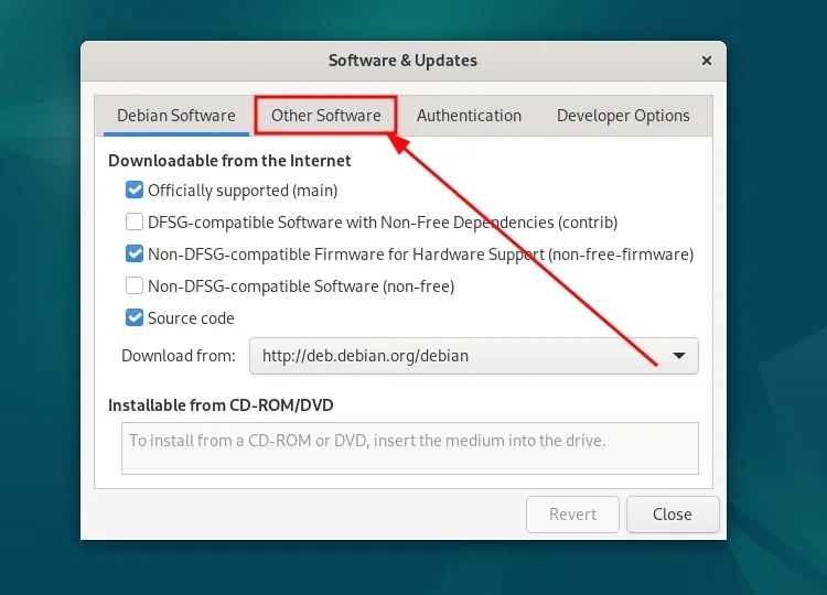 Menekan tab Other Software dari kumpulan menu di atas