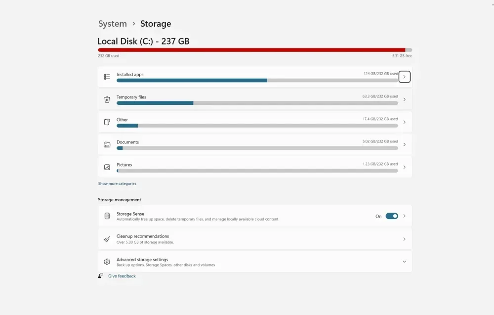 Fitur Storage