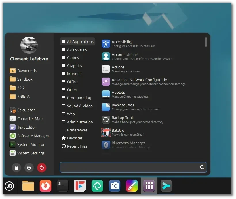 Antarmuka Linux Mint