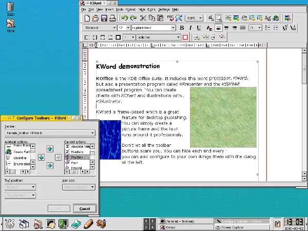 Tampilan KDE 2