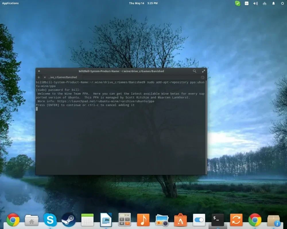 PPA management via terminal