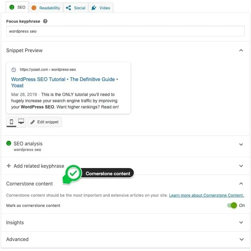 Yoast SEO Toggle
