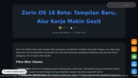 Zorin OS 18 Beta Diluncurkan dengan Desktop yang Dirancang Ulang